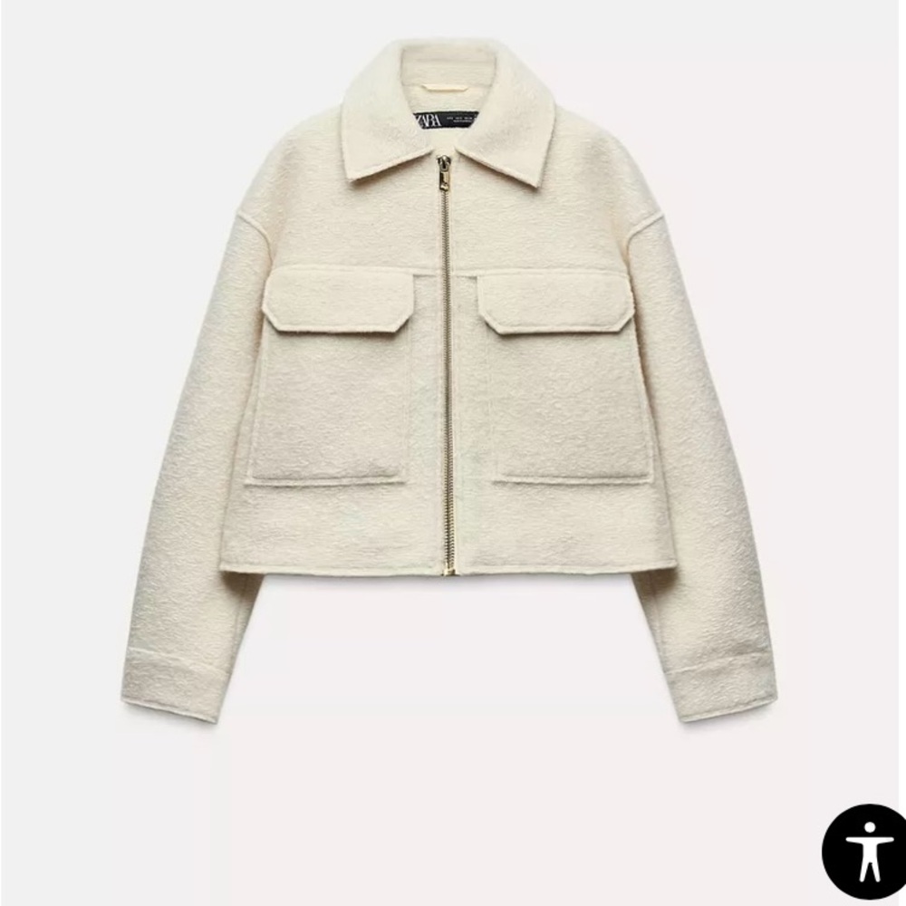Cropped Boucle Jacket